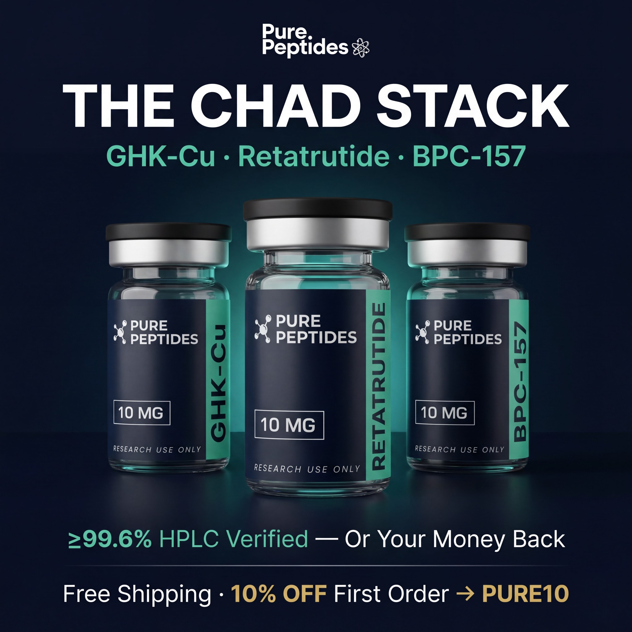 Calivo Labs Facebook ad: Free Shipping + 10% OFF → Code PURE10
