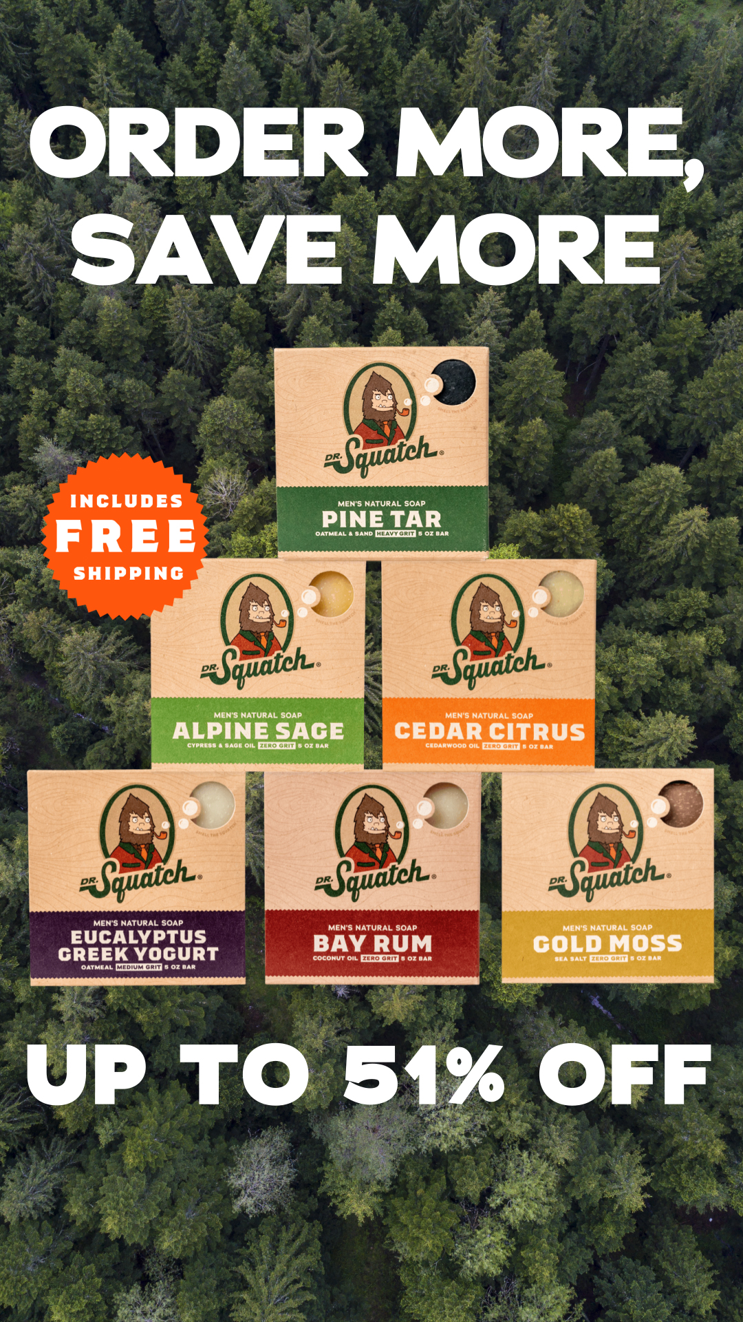 Dr. Squatch Facebook ad