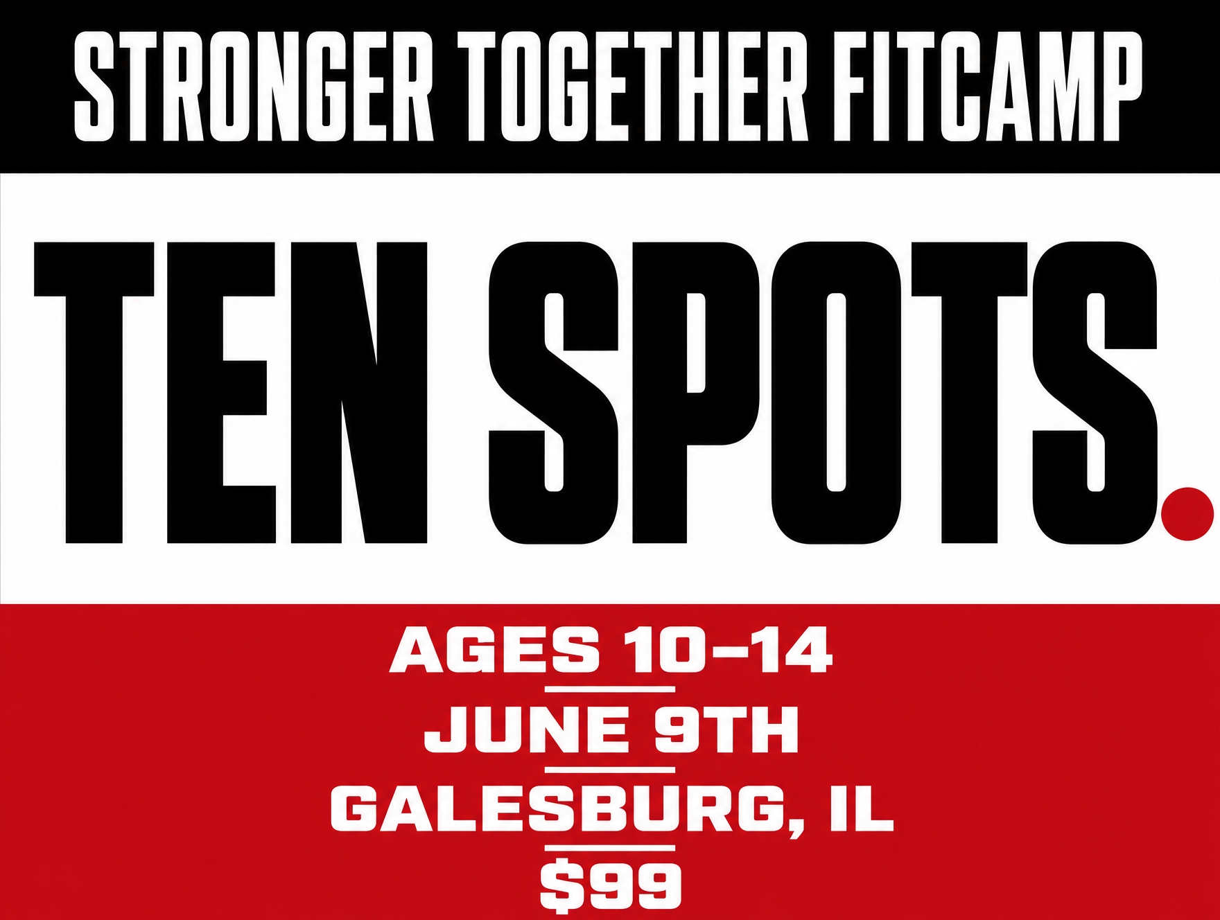 The Strength Collective- Galesburg IL Facebook ad: Galesburg Kids Fit Camp 2026