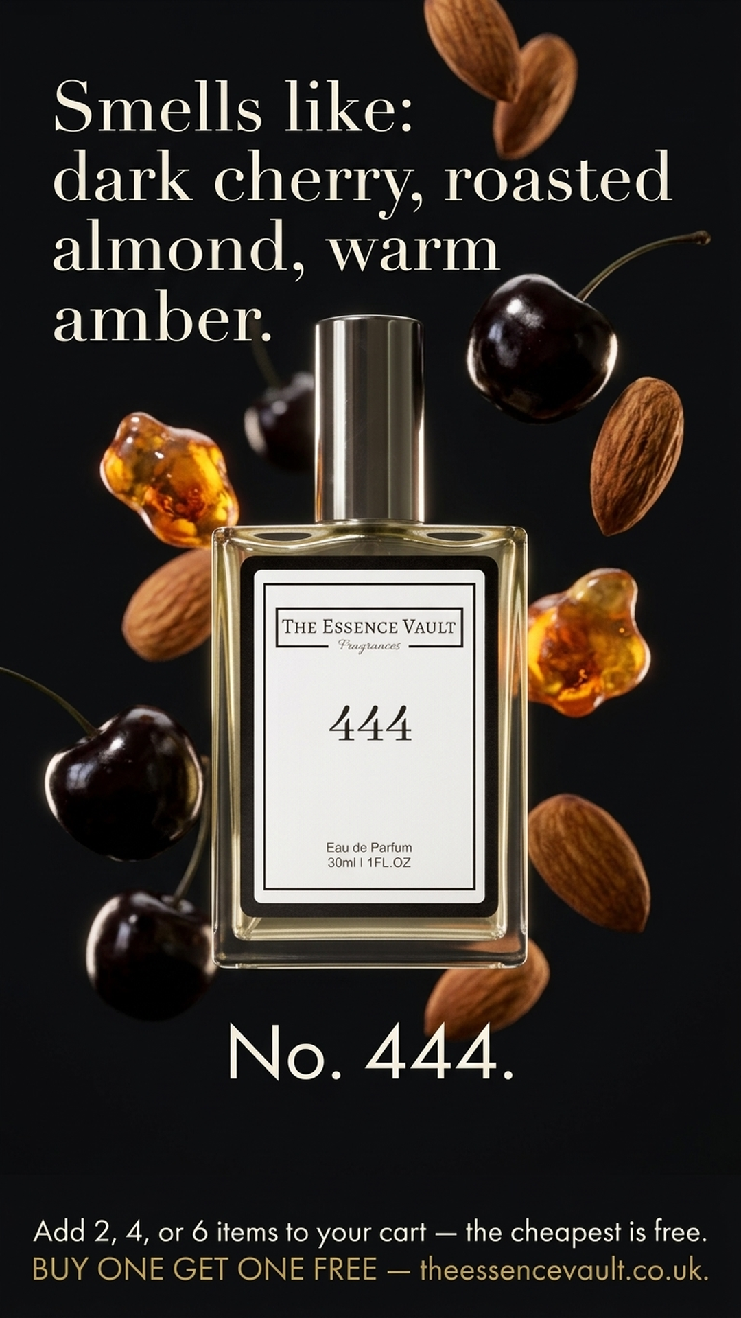 The Essence Vault Facebook ad from Mar 26, 2026