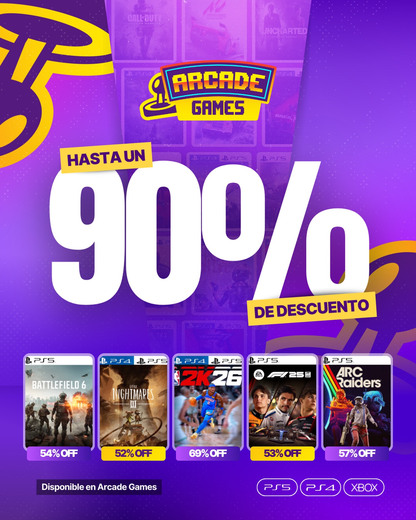 Arcade Games Facebook ad