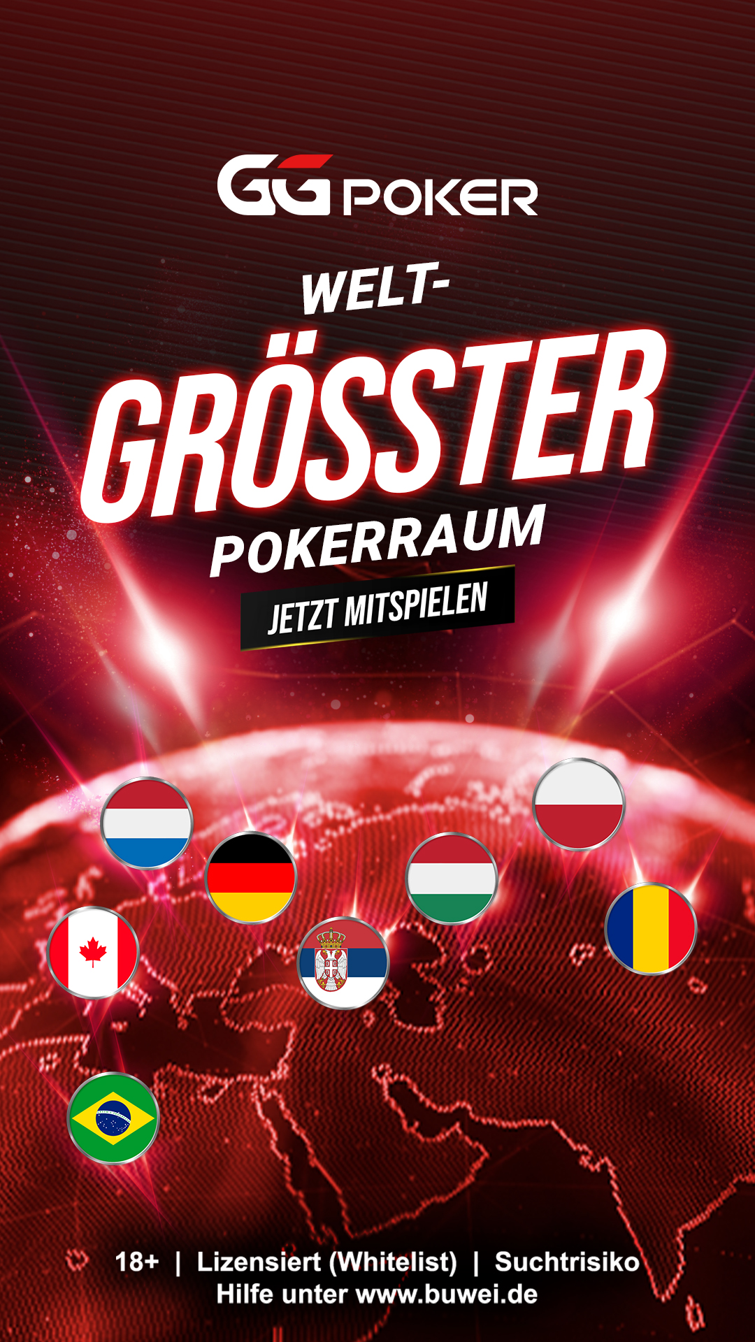 GGPoker Deutschland Facebook ad