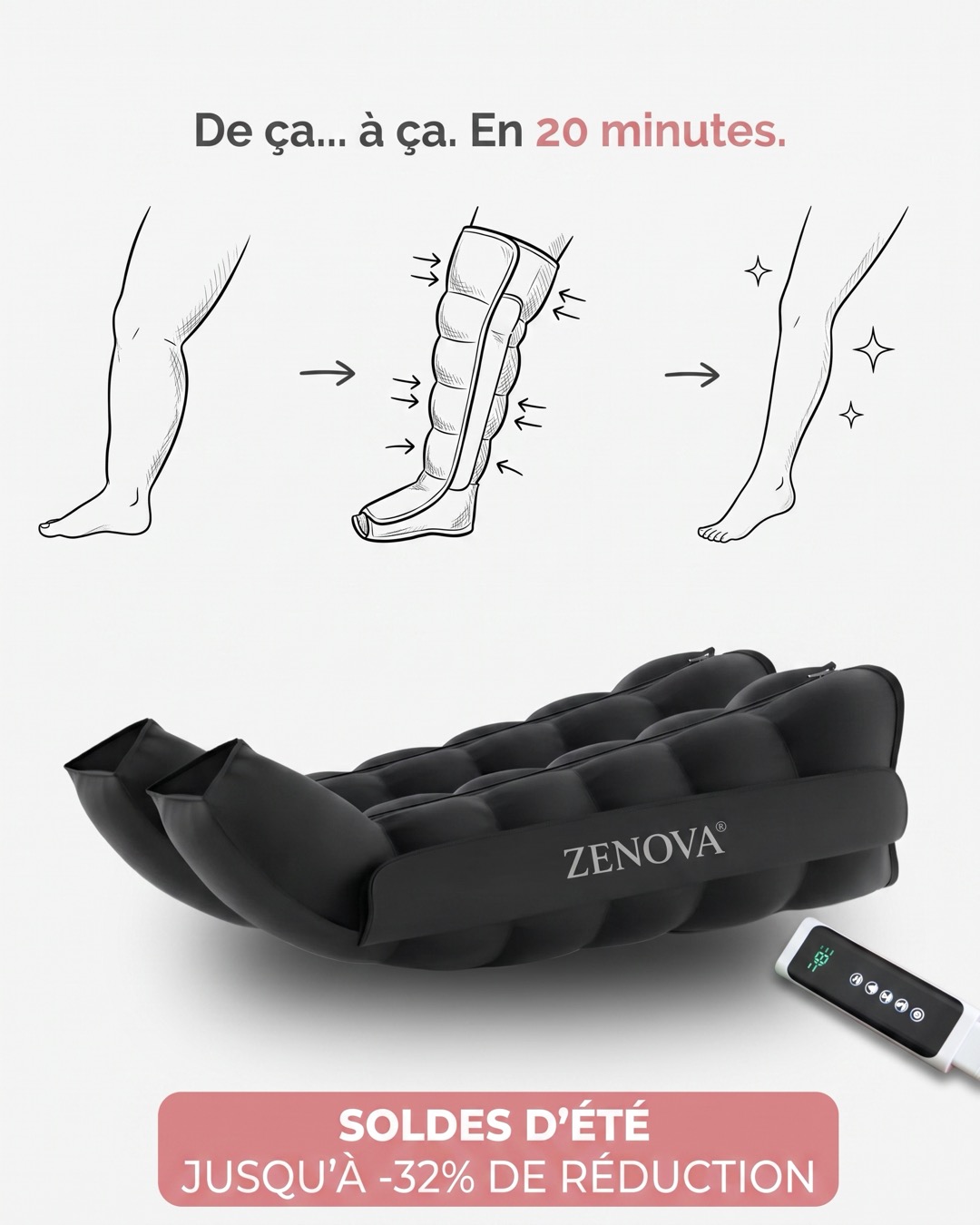 ZENOVA Facebook ad: Anti-cellulite N°1 à domicile