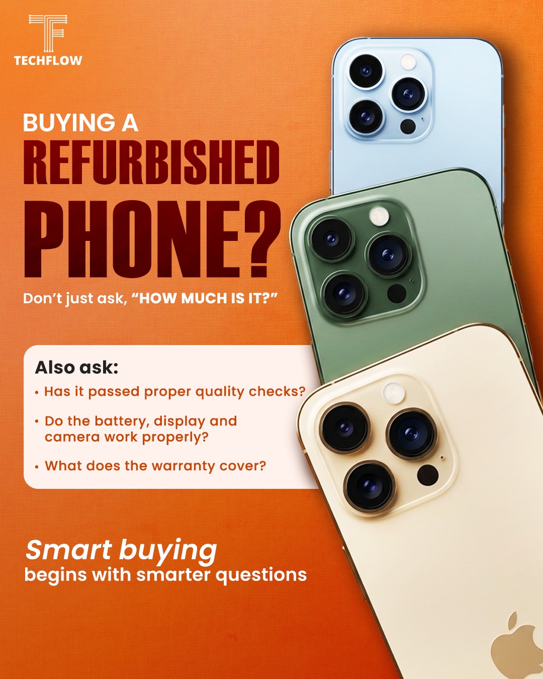 Techflow Facebook ad: A smart deal isn’t just about the price.