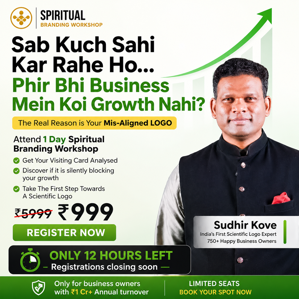 Scientific Logo Designing by Sudhir Kove Facebook ad