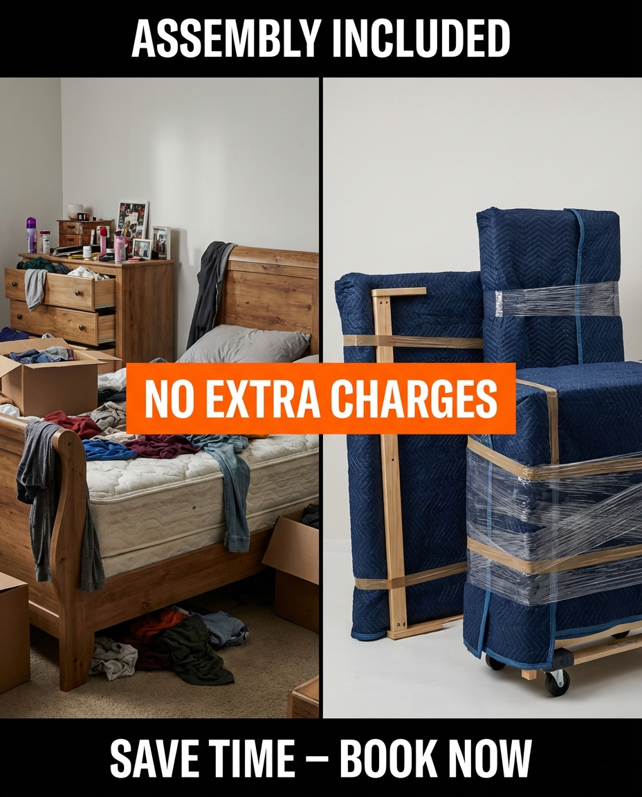 Local Moving Services Facebook ad: Stress-Free Packing & Moving | All-Inclusive Rates