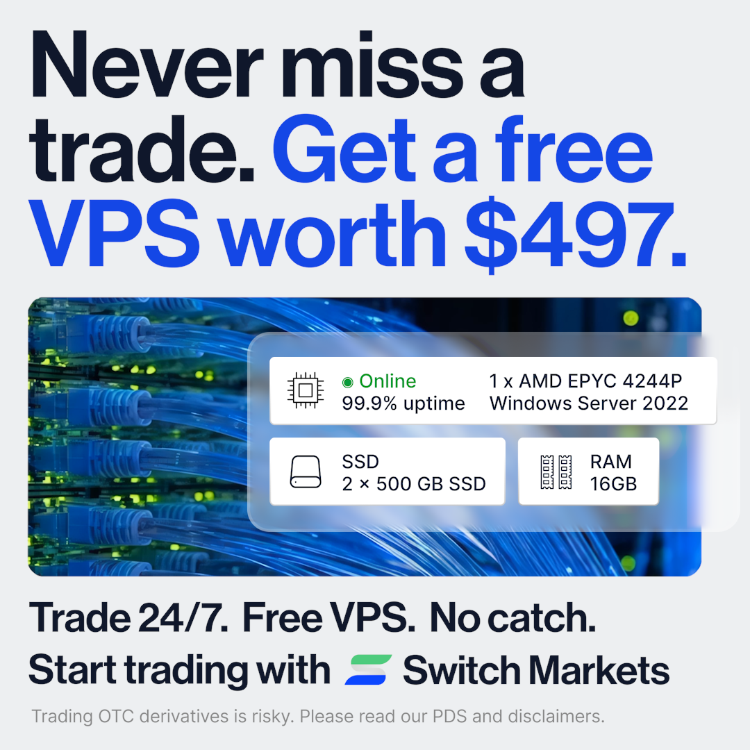 Switch Markets Facebook ad: Get a FREE VPS (worth $497) when you…