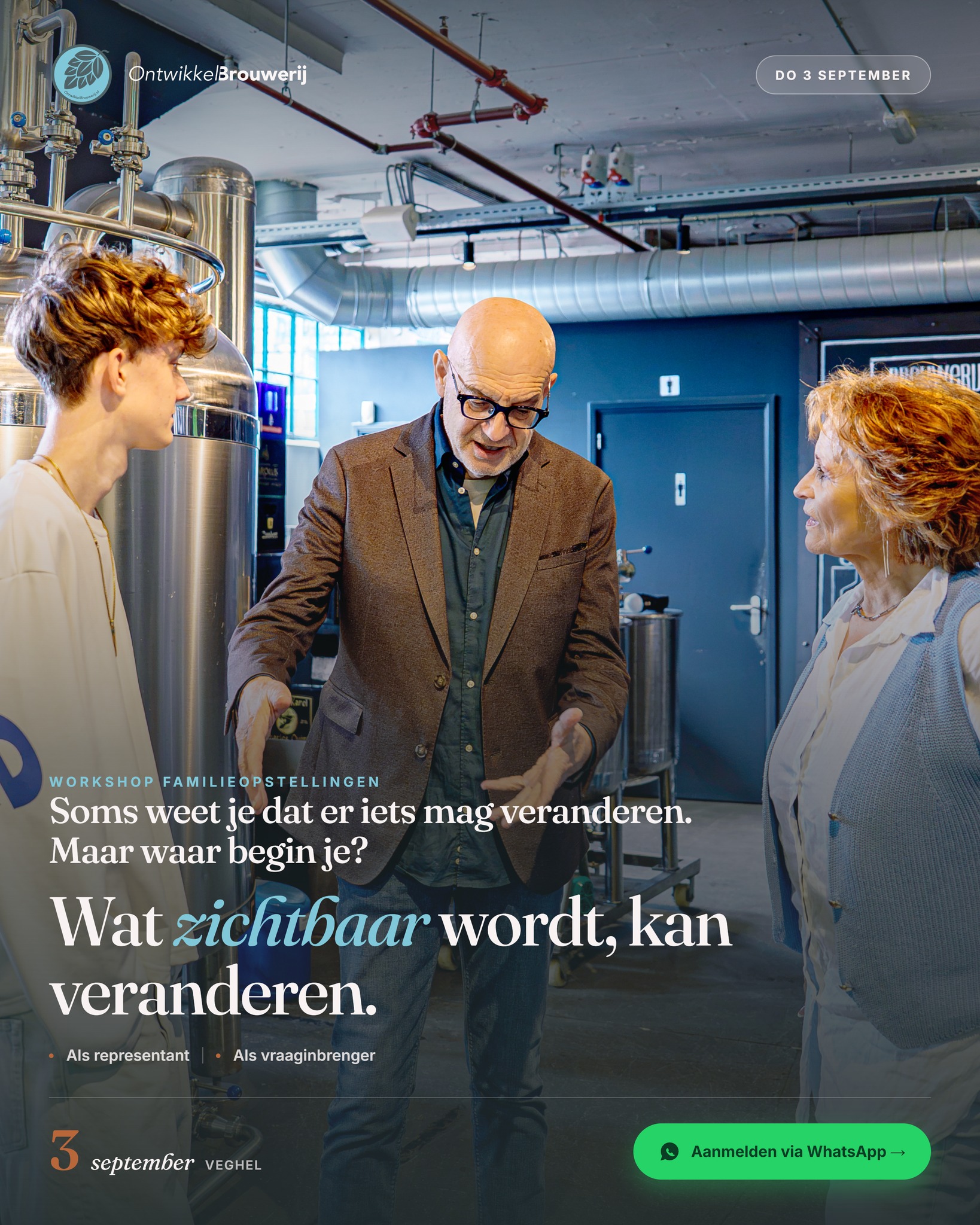 Ontwikkel Brouwerij Facebook ad: Share on WhatsApp