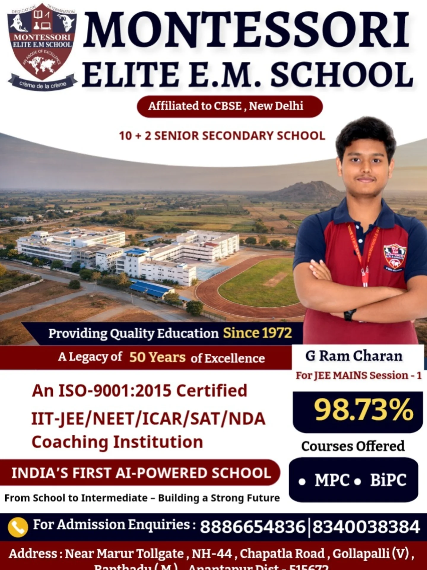 Montessori Elite School Facebook ad from Mar 23, 2026