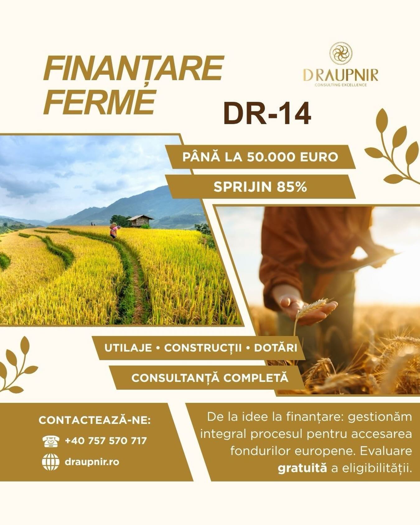 Draupnir Facebook ad from May 12, 2026