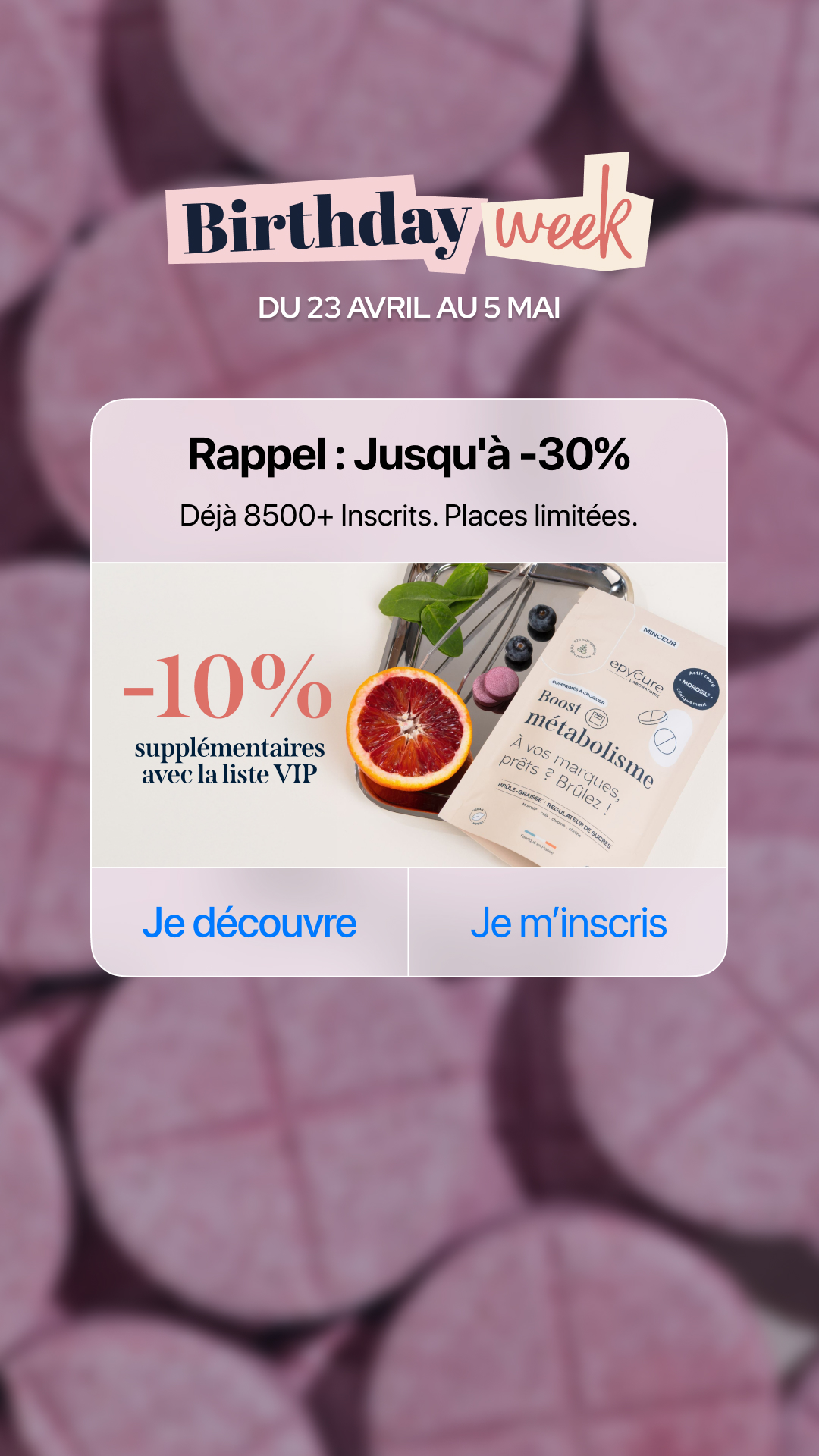 Epycure Facebook ad