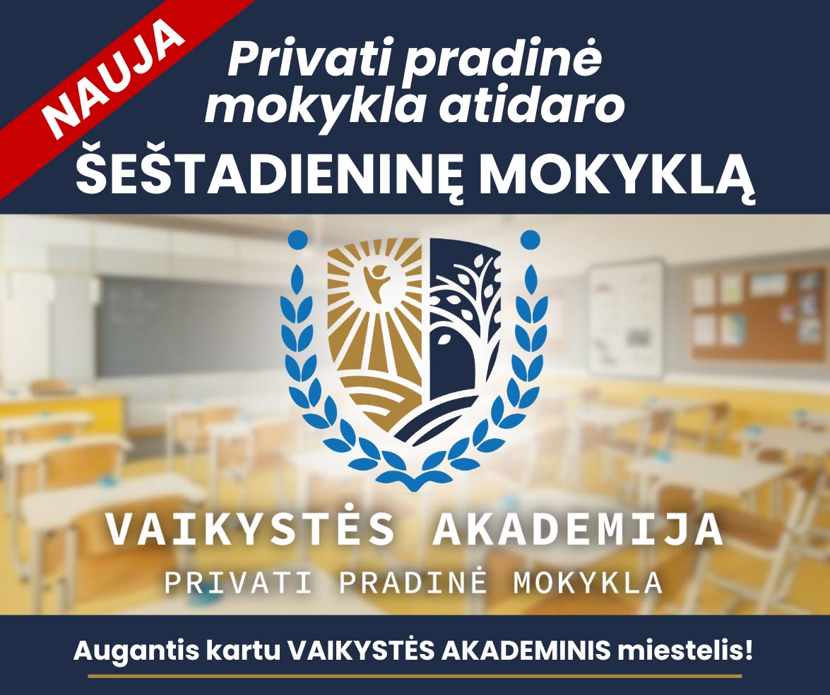 Vaikystės Akademija - privati pradinė mokykla Facebook ad