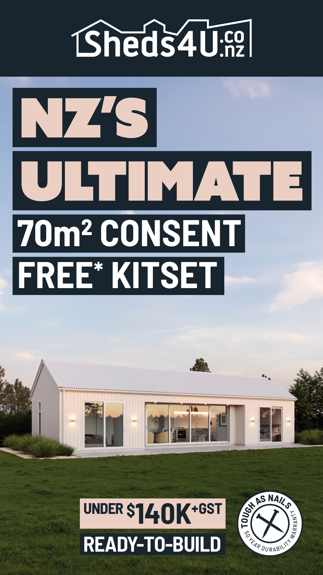 Sheds4U Facebook ad from Aug 19, 2026