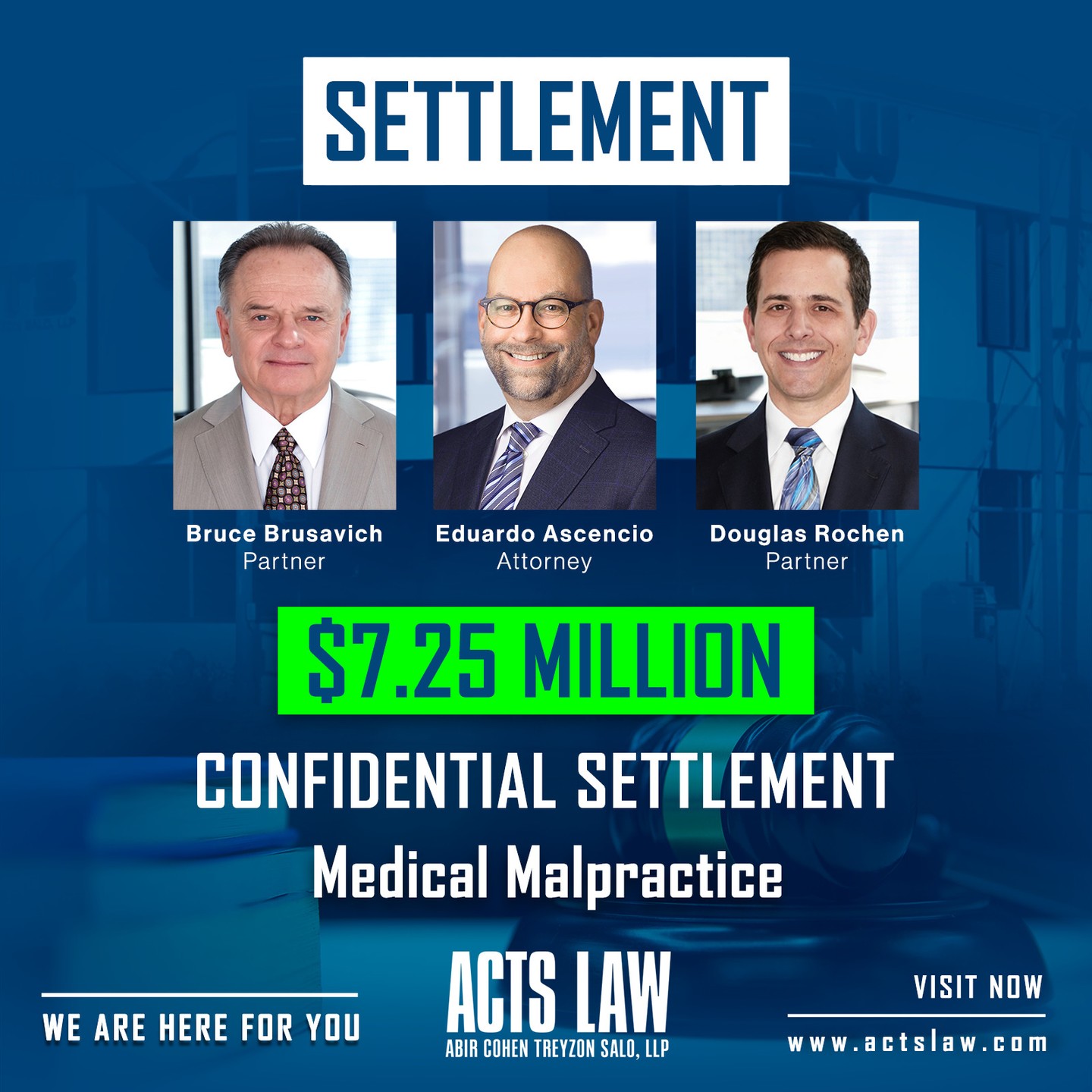 actslaw Facebook ad: ACTS LAW NOW