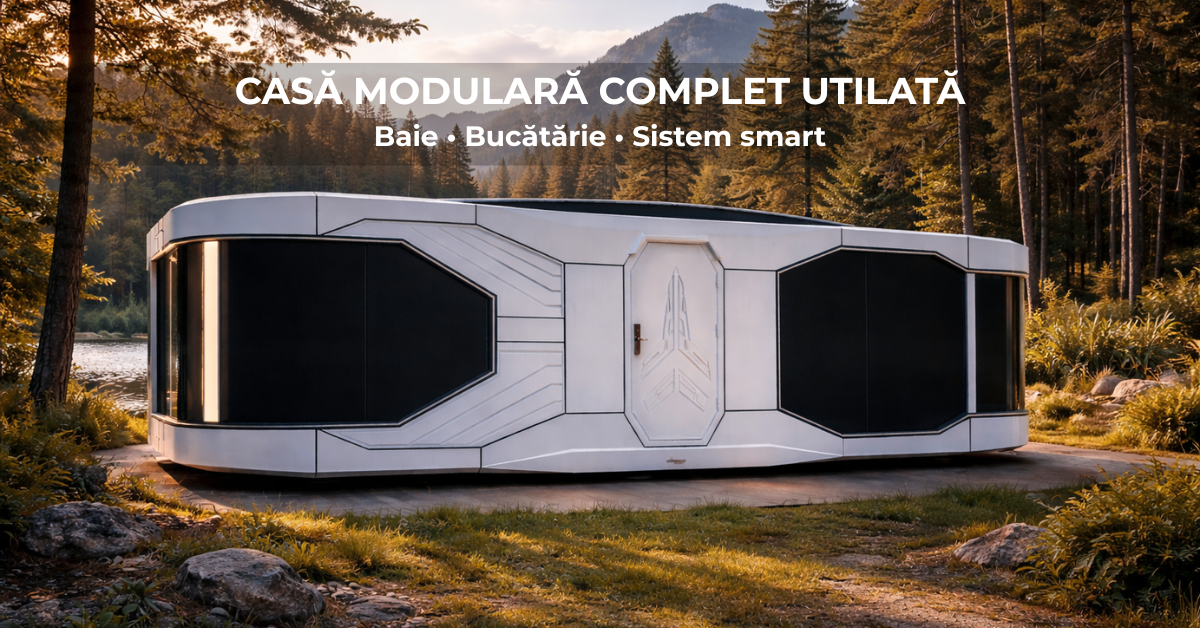 Case modulare Romania Facebook ad: Casă modulară complet utilată