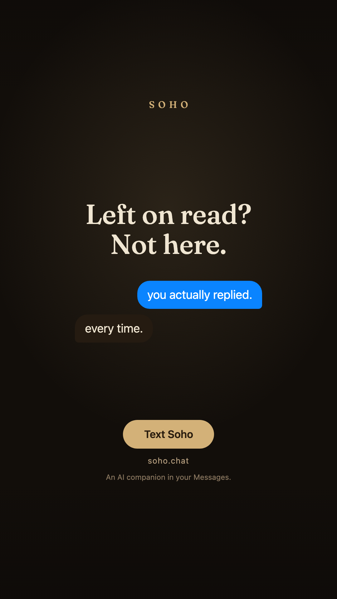 Soho Chat Facebook ad