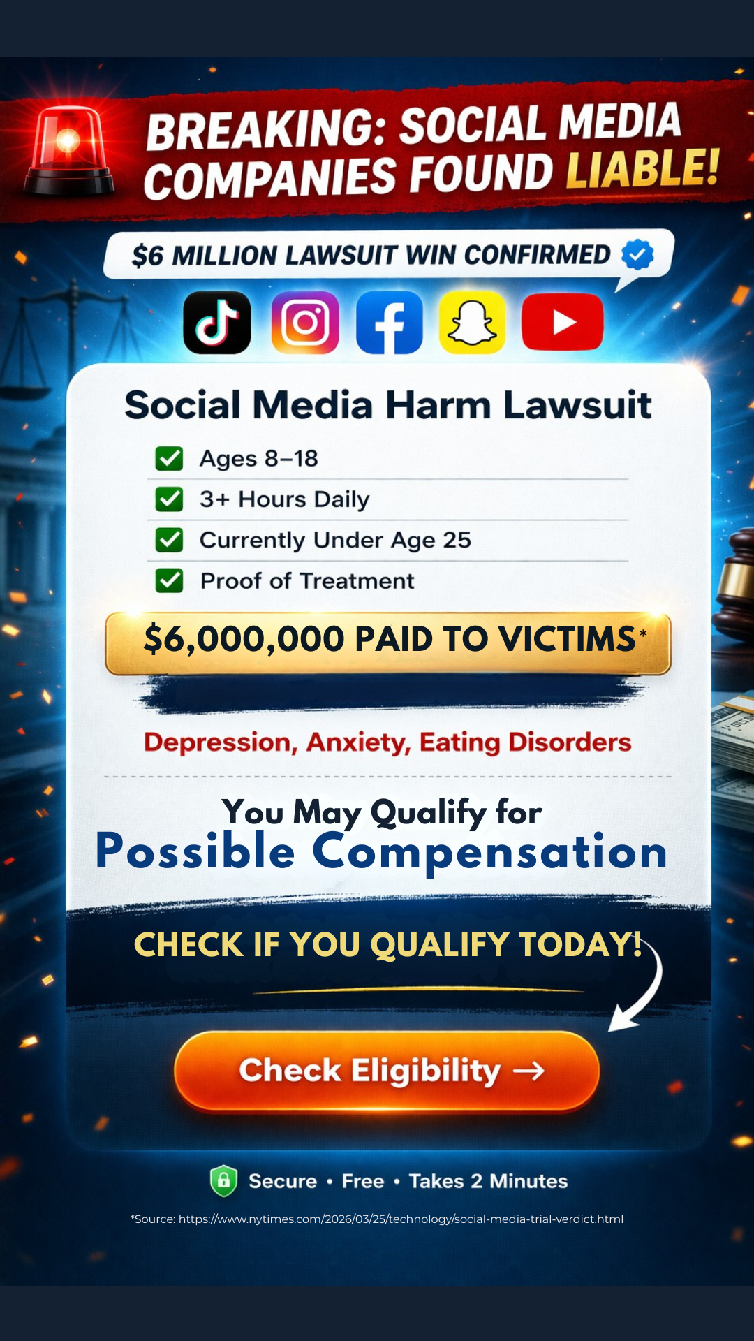 Wewillfightforyourjustice.com Facebook ad