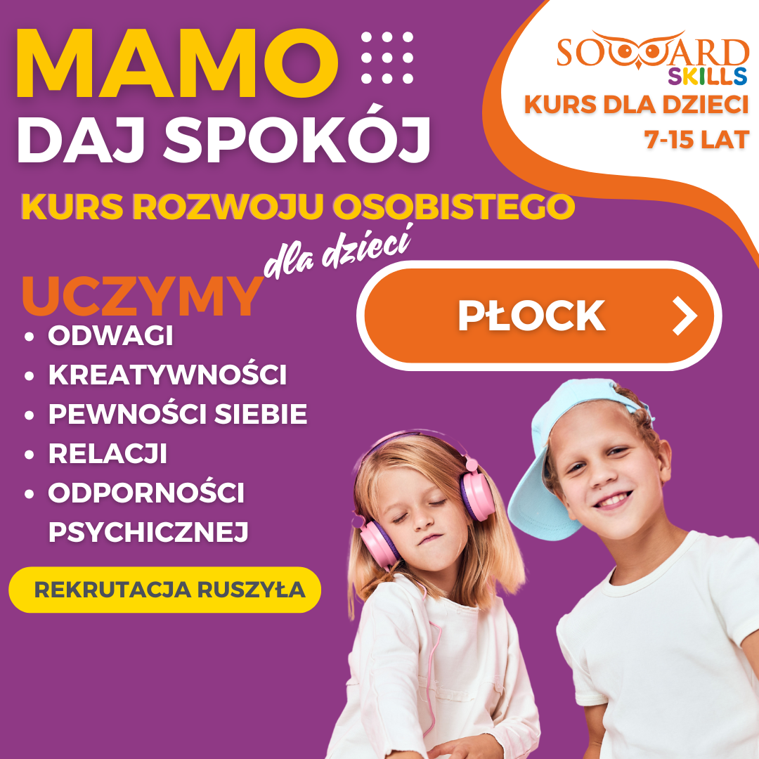 Soward Smart Kids Płock Facebook ad: KURS ROZWOJU OSOBISTEGO