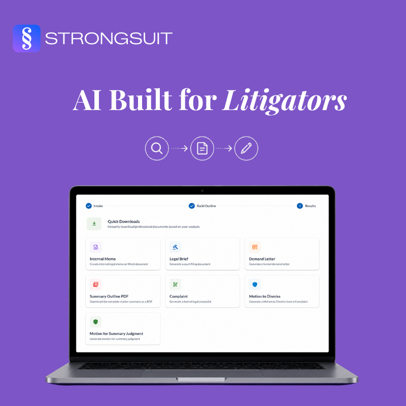 StrongSuit Facebook ad