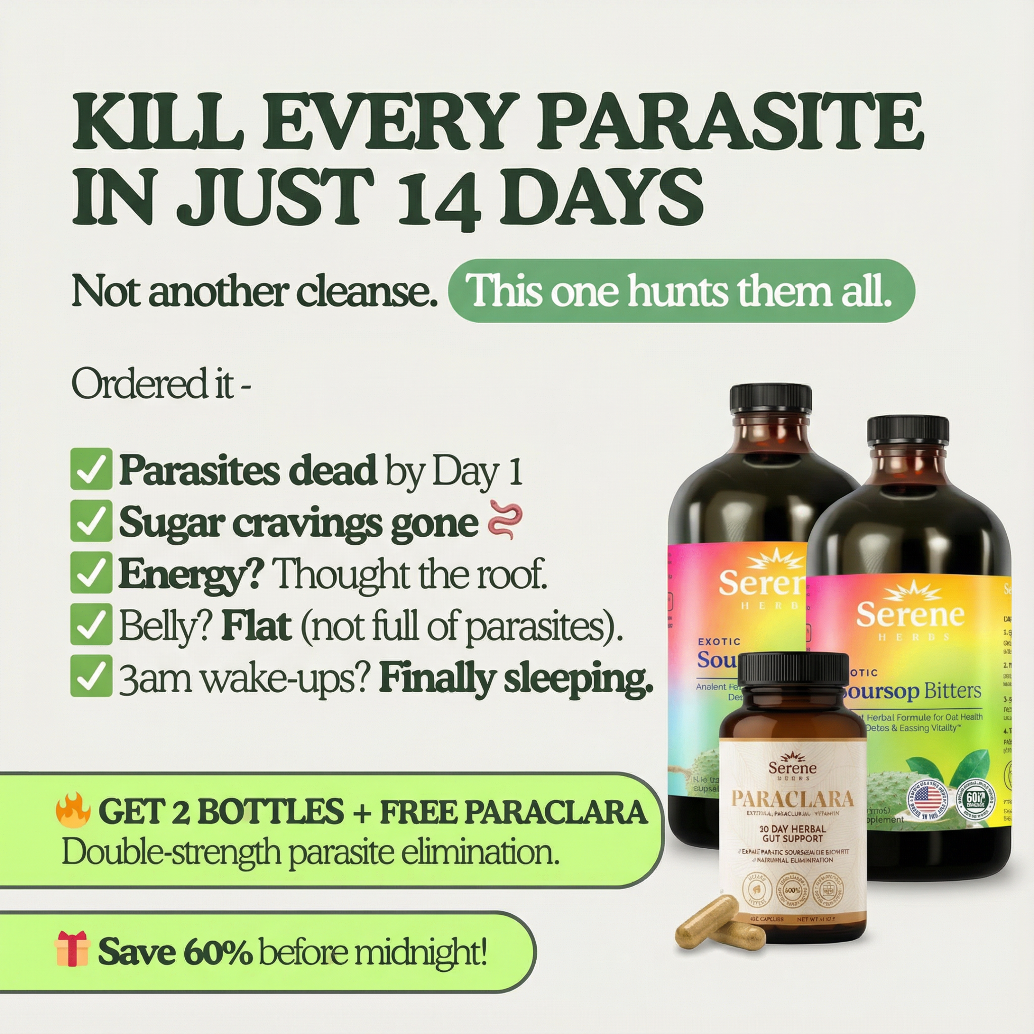 Serene Herbs Facebook ad: Shop Soursop Bitters Now!