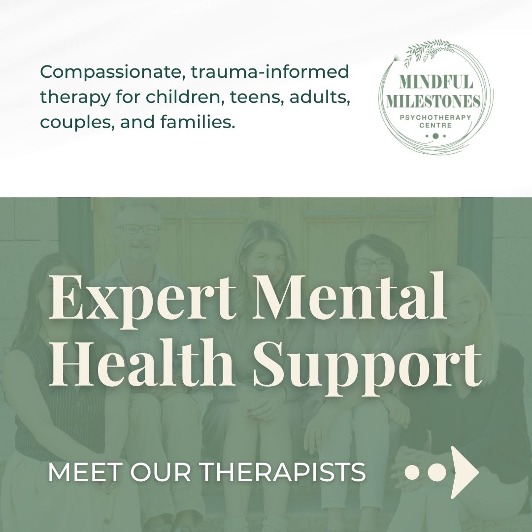Mindful Milestones Psychotherapy Facebook ad: Finding the right therapist matters, and the right…