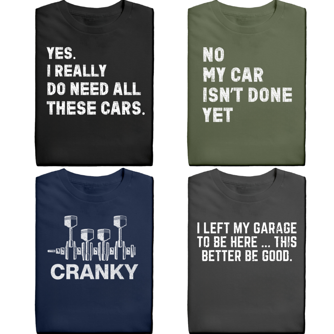 Car Threads Facebook ad: Our Newest Tees