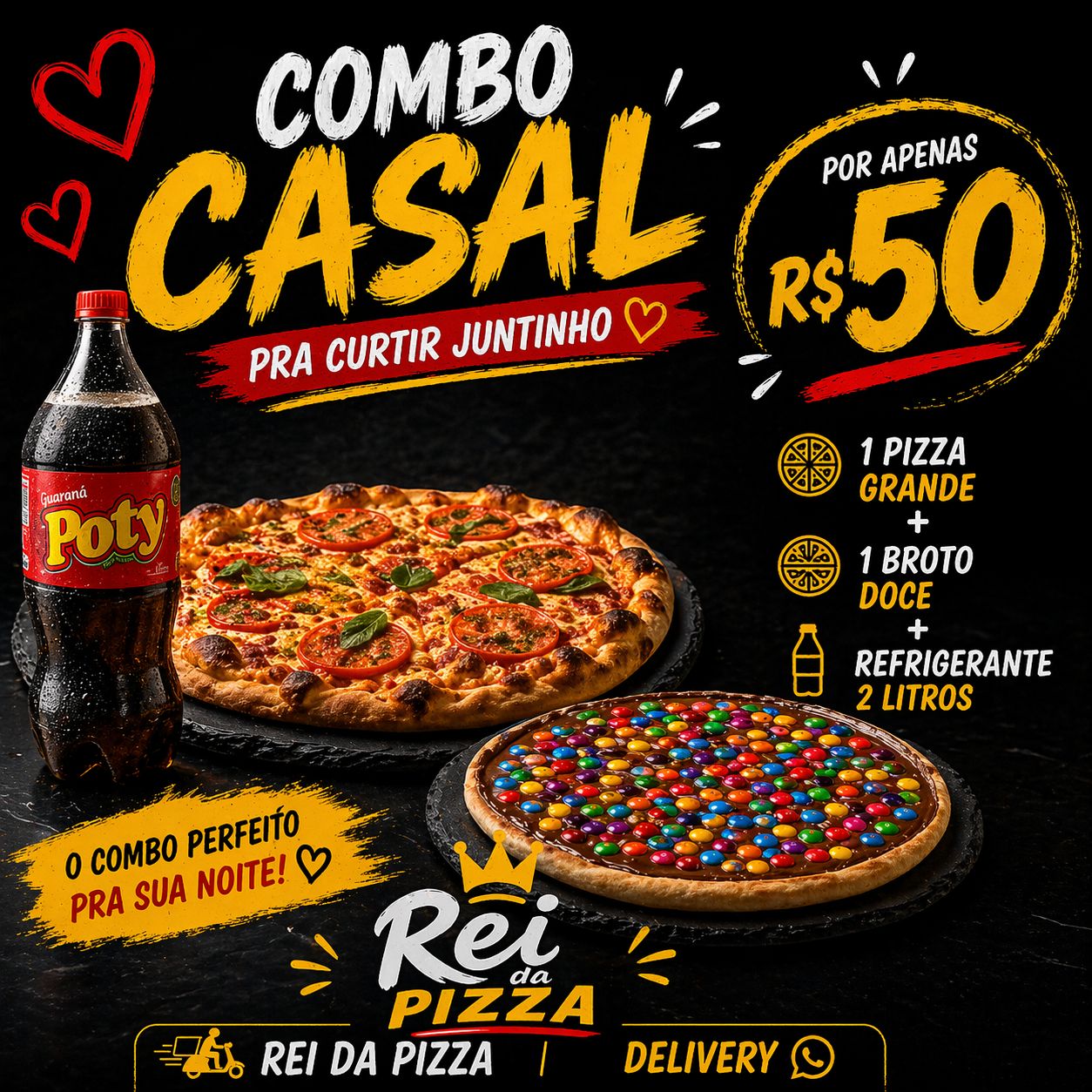 O Rei da Pizza Delivery Araraquara Facebook ad: O Rei da Pizza Delivery
