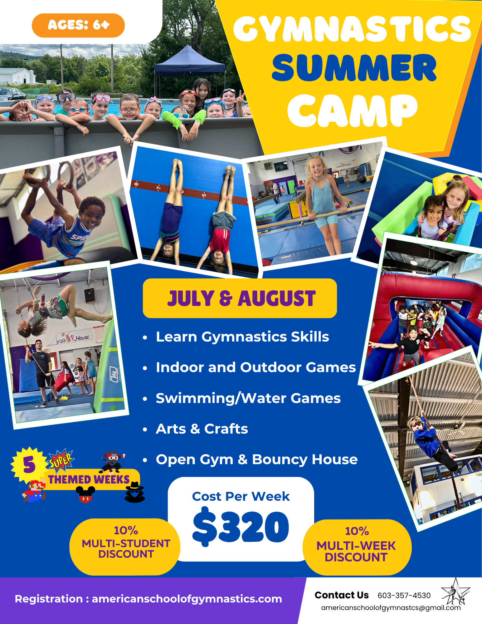 American School of Gymnastics Facebook ad from Apr 17, 2026