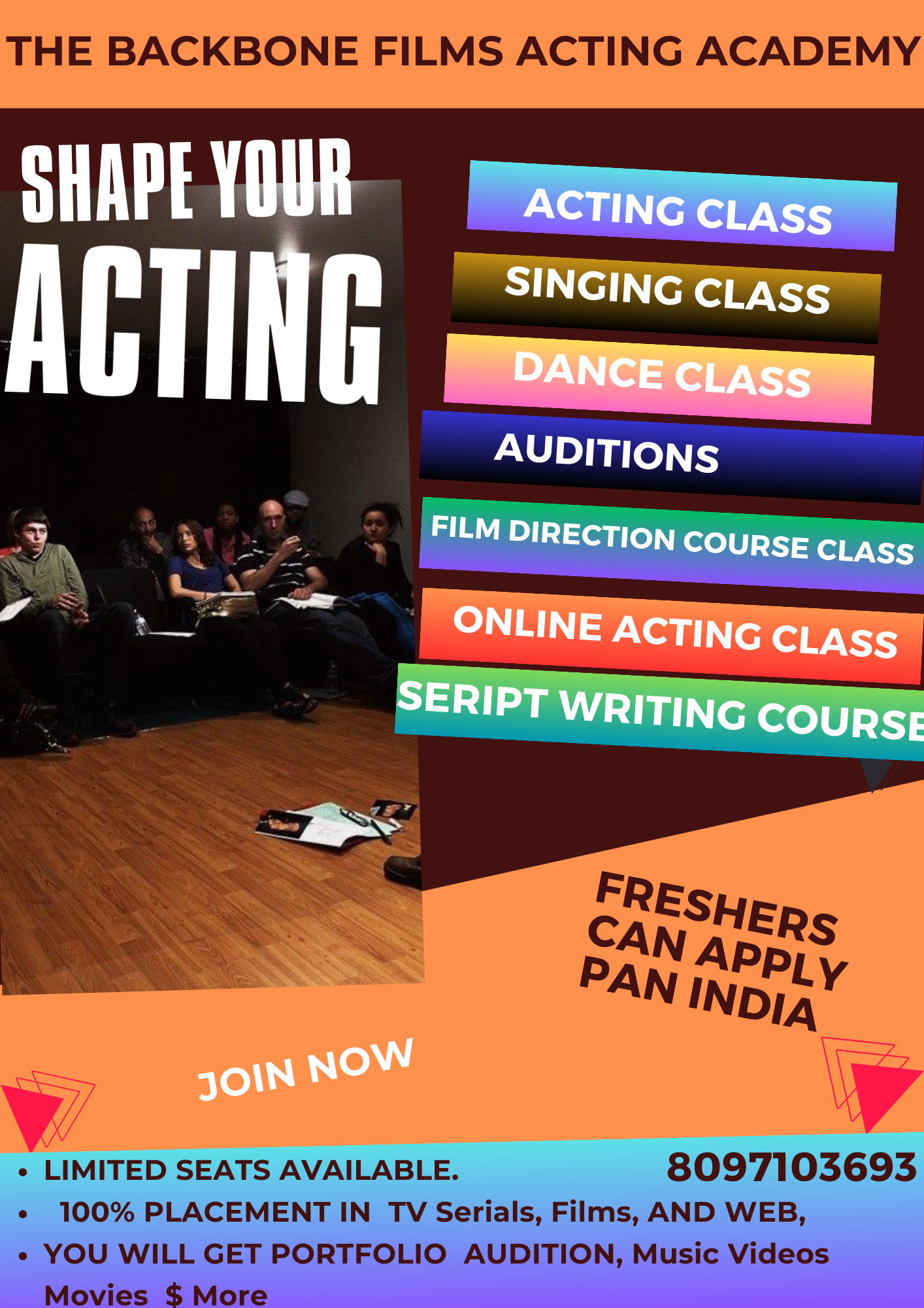Pooja casting agency Facebook ad: acting modeling webfilm movie