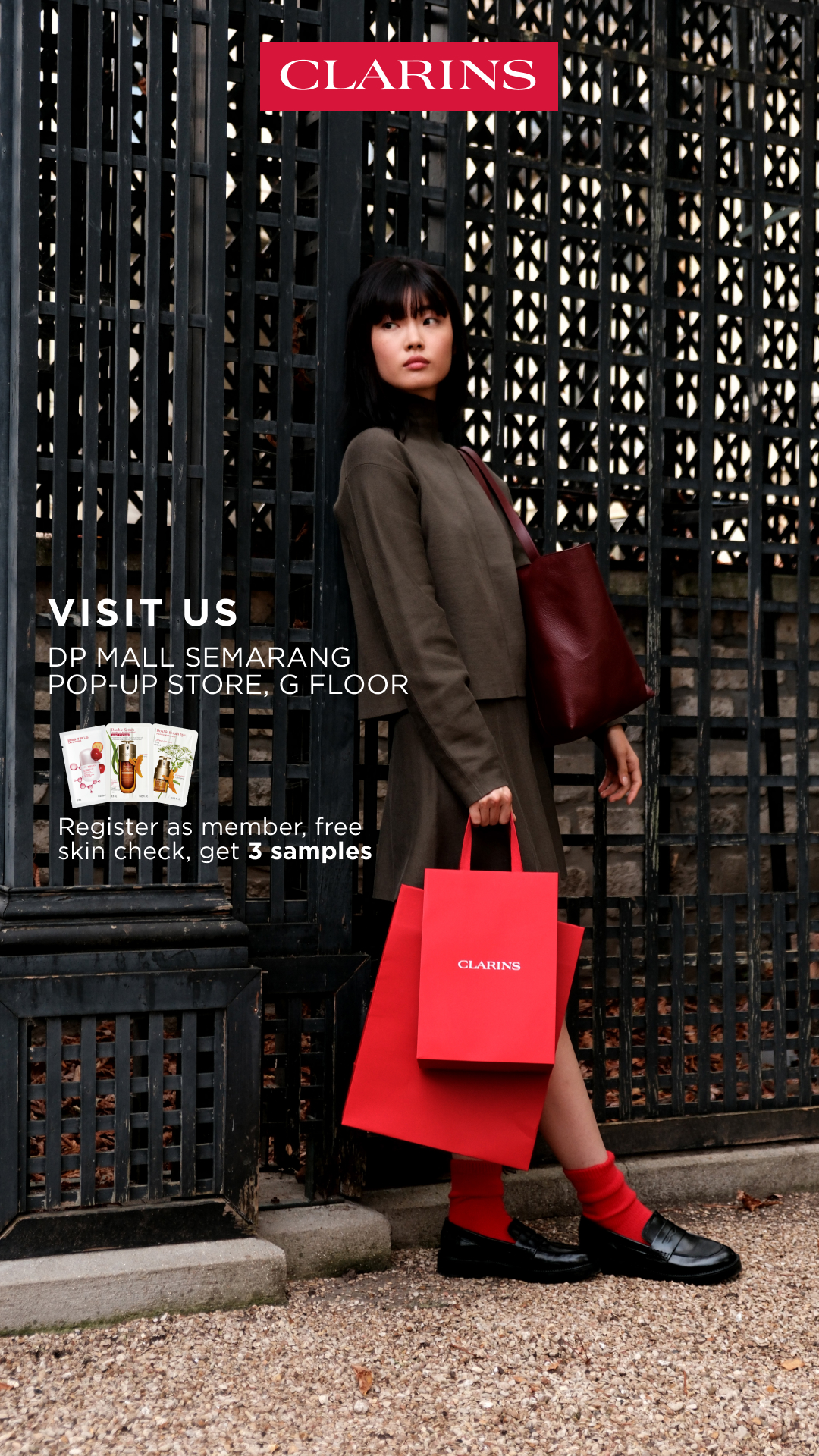 Clarins Facebook ad from Jun 12, 2026