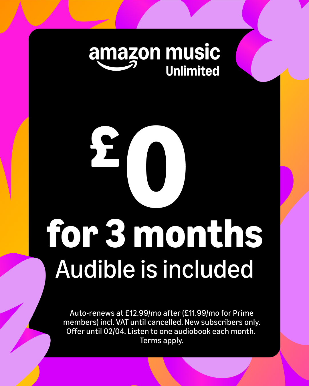 Amazon Music Facebook ad