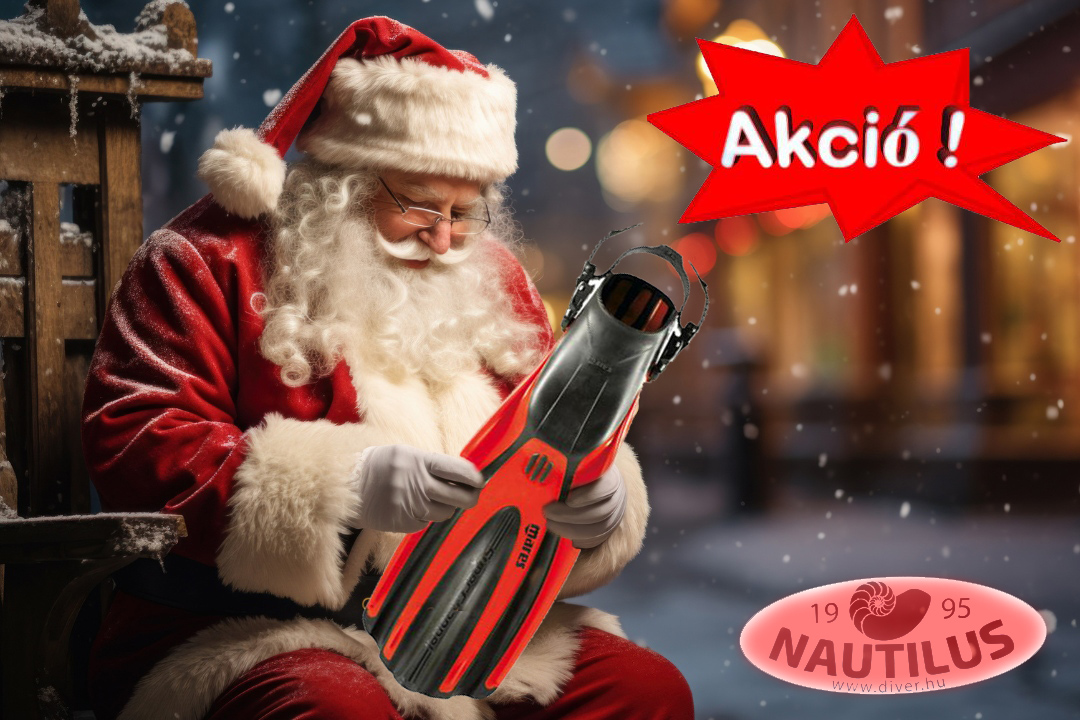 Nautilus Búvárbolt/Nautilus Dive Store Facebook ad: Karácsonyi AKCIÓ