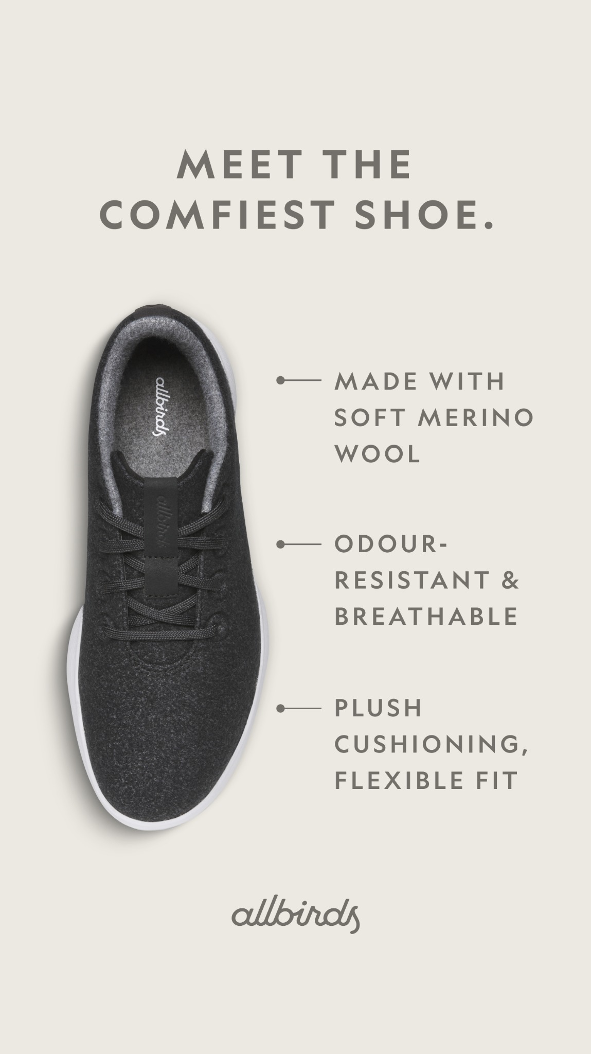 Allbirds New Zealand Facebook ad
