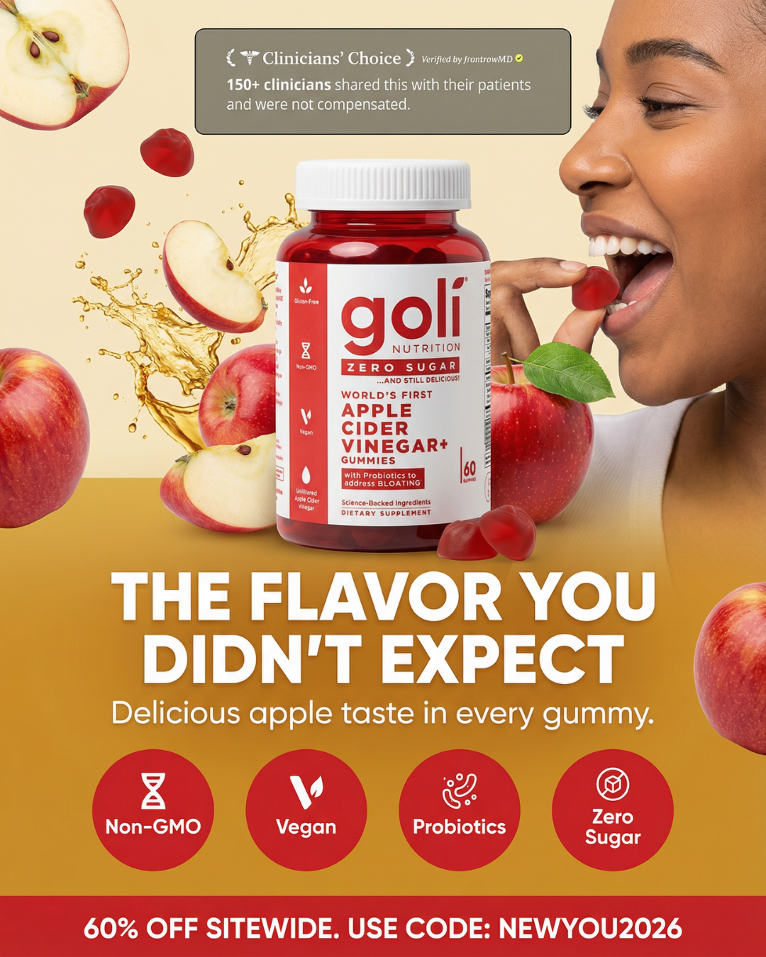 Goli Facebook ad: CODE: NEWYOU2026 - 60% OFF! Buy a Bundle Now! Free Shipping