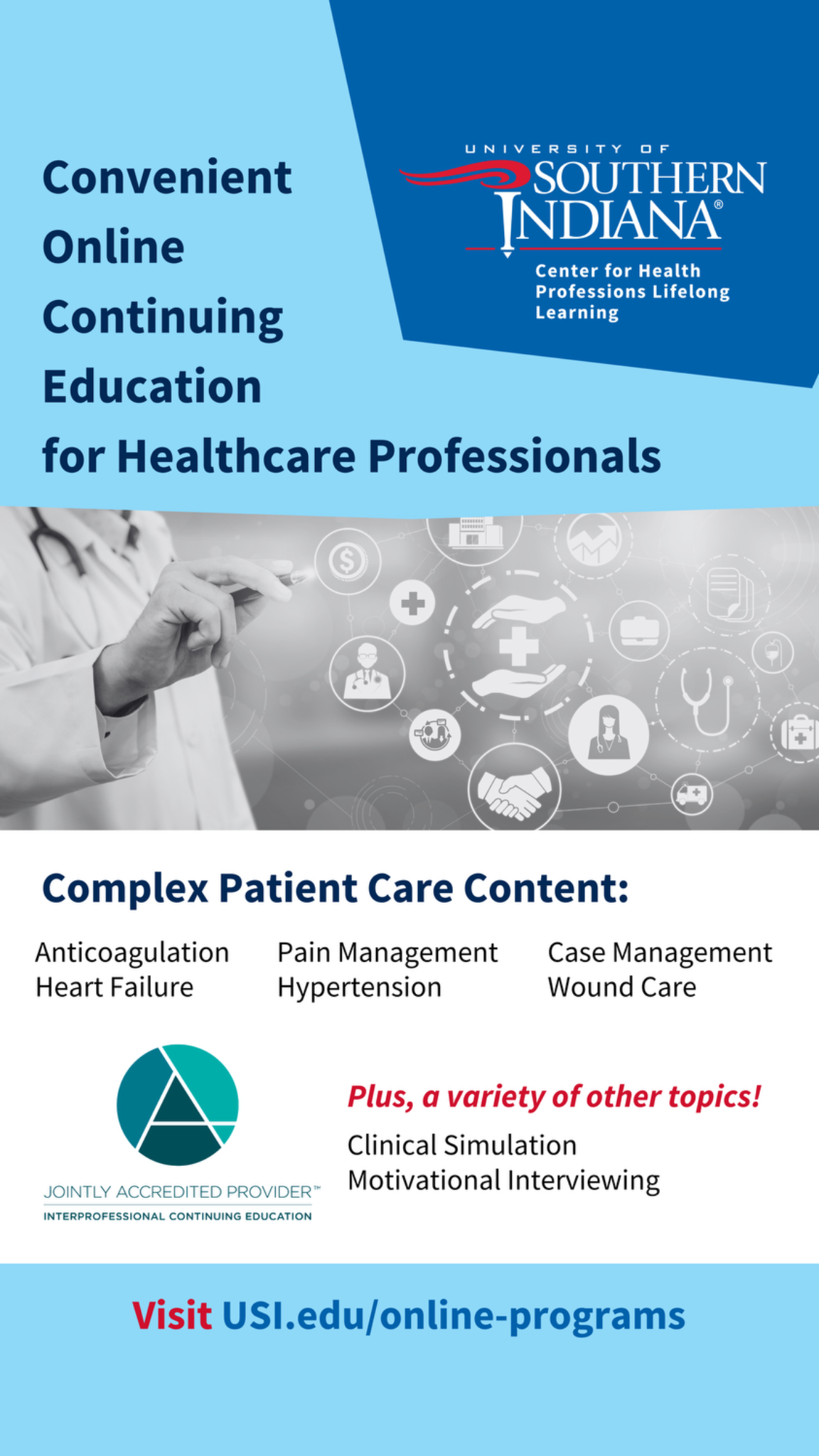 University of Southern Indiana College of Nursing and Health Professions Facebook ad