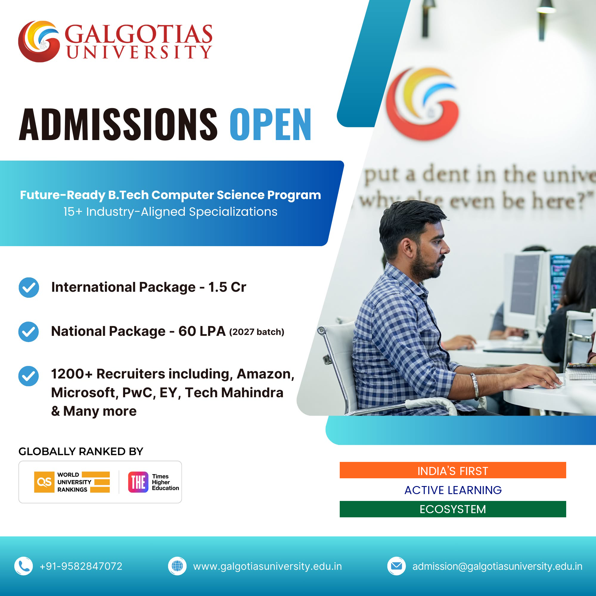 Galgotias University Facebook ad from Mar 27, 2026