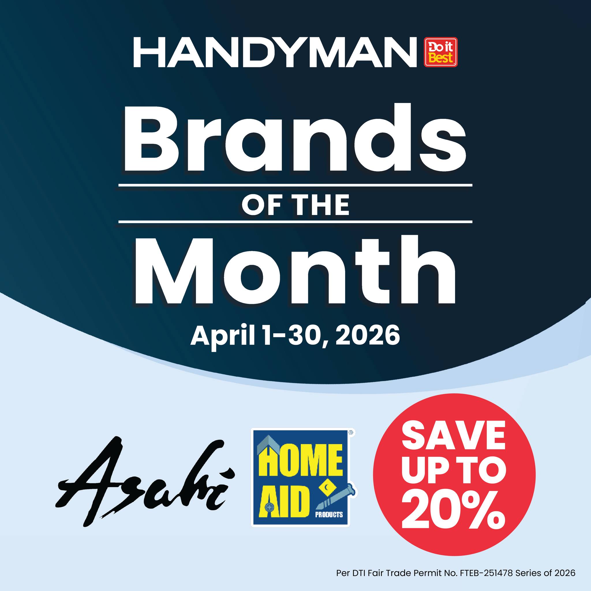 Handyman Facebook ad: Stay cool and upgrade your home this April…