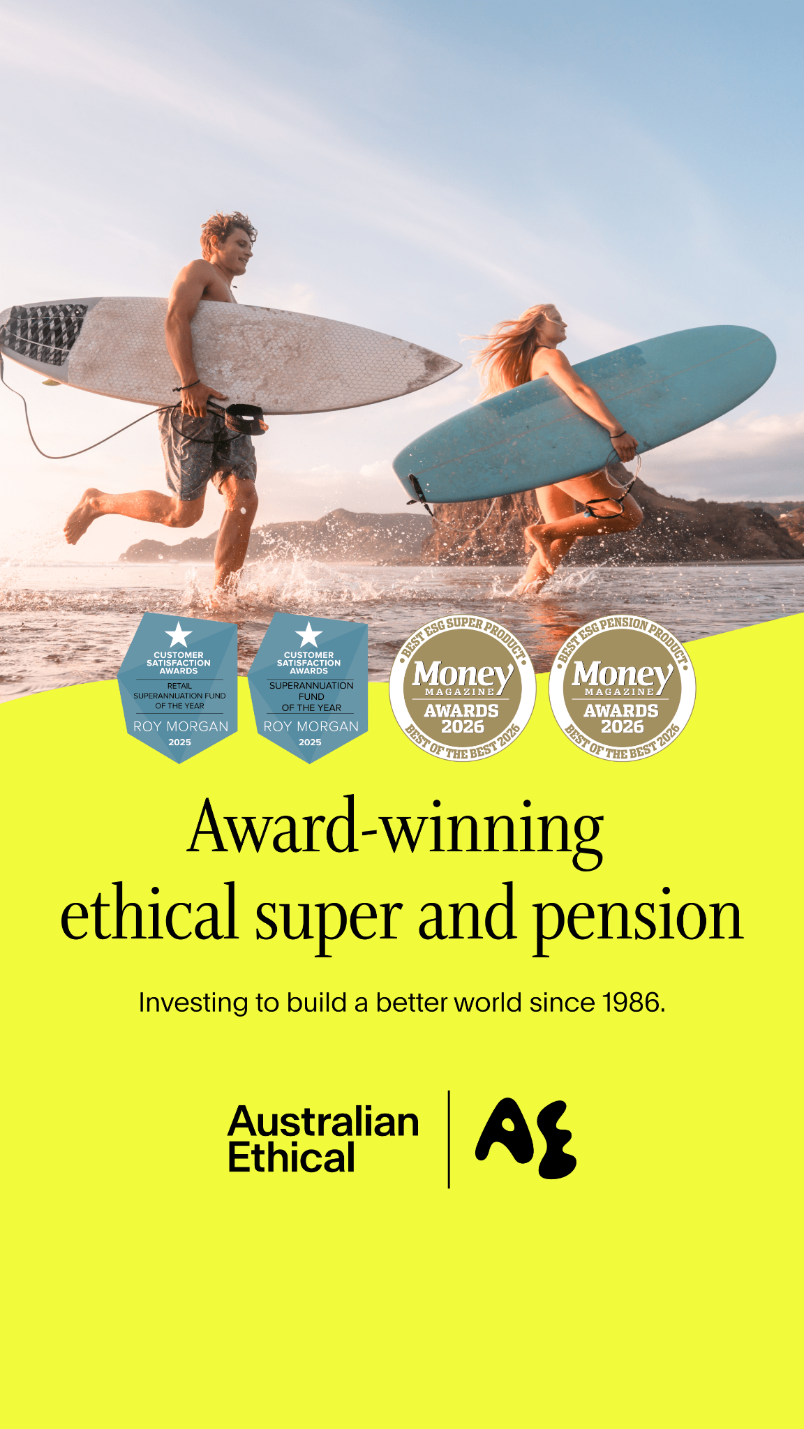 Australian Ethical Investment Facebook ad