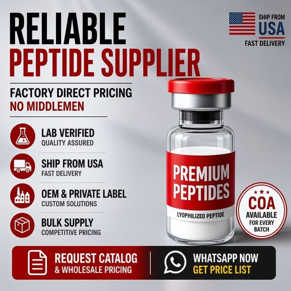 Vintage Coin Facebook ad: Solve Your Peptide Supply Needs | Contact Us