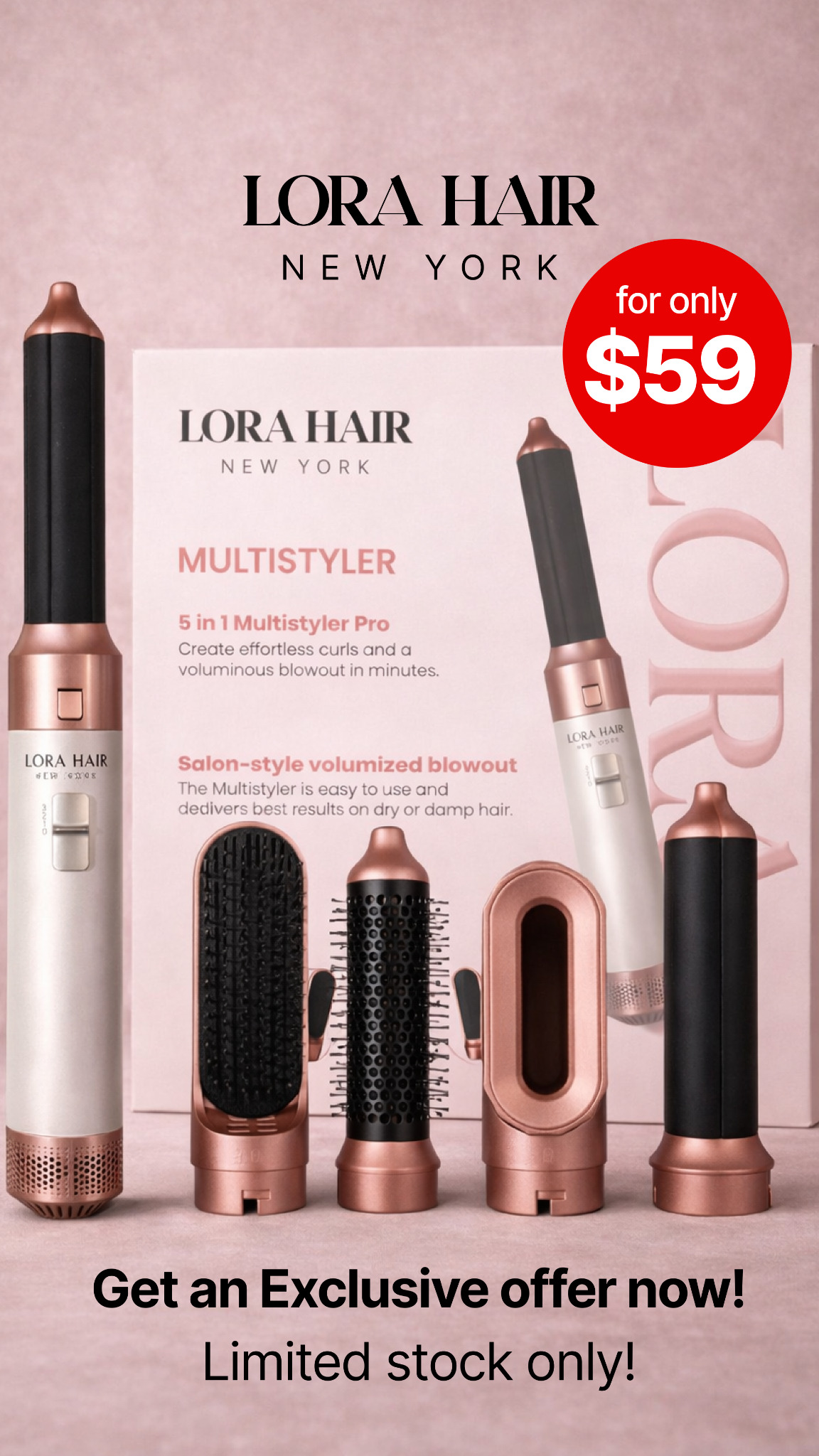 Lora Hair Facebook ad