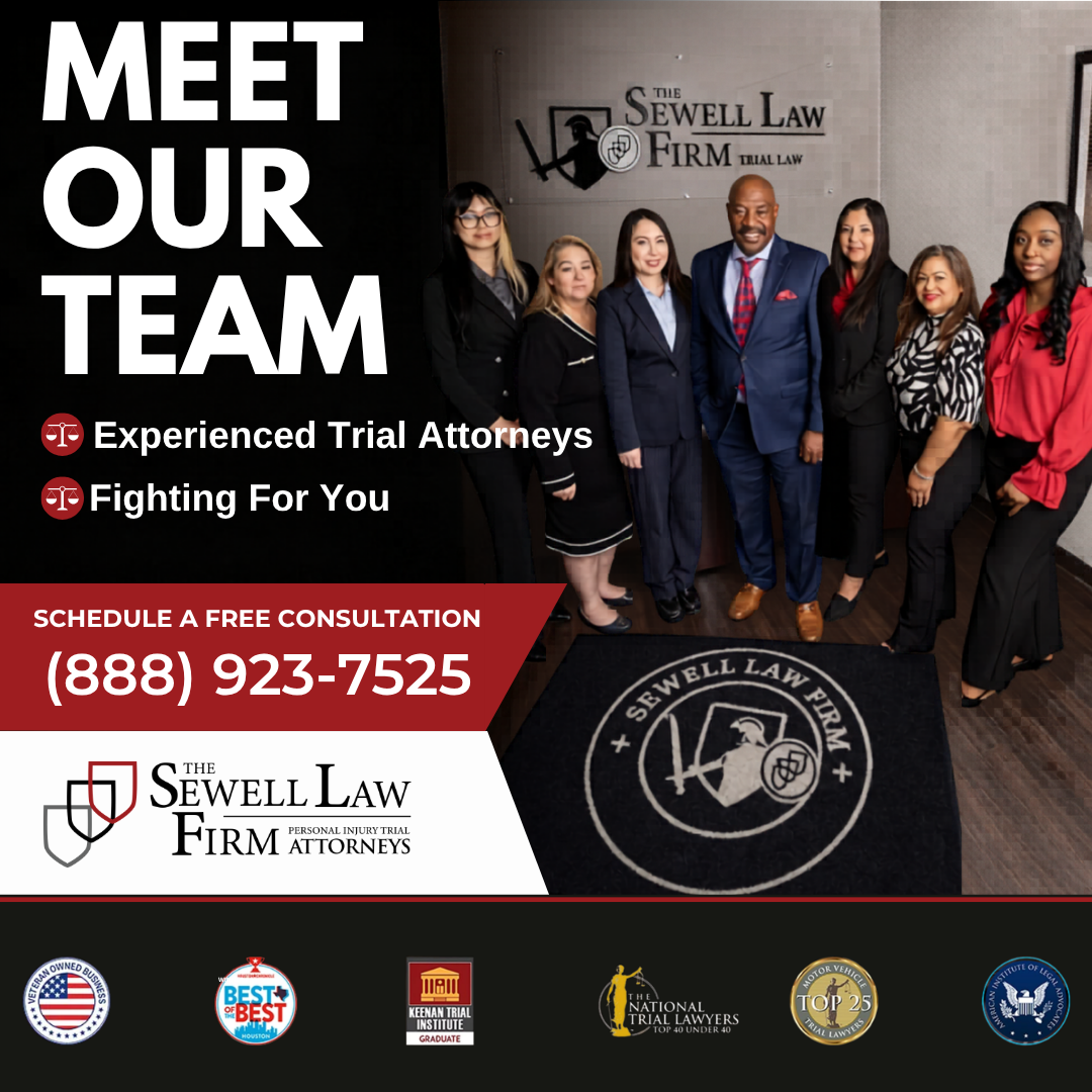 The Sewell Law Firm Facebook ad: Free Case Evaluation After a Texas Car Accident