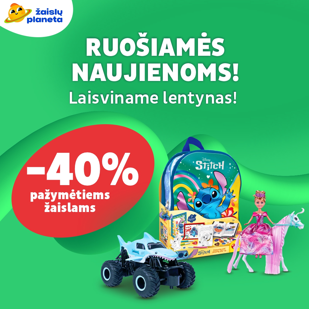 Žaislų Planeta Lietuva Facebook ad: Dar daugiau naujienų!