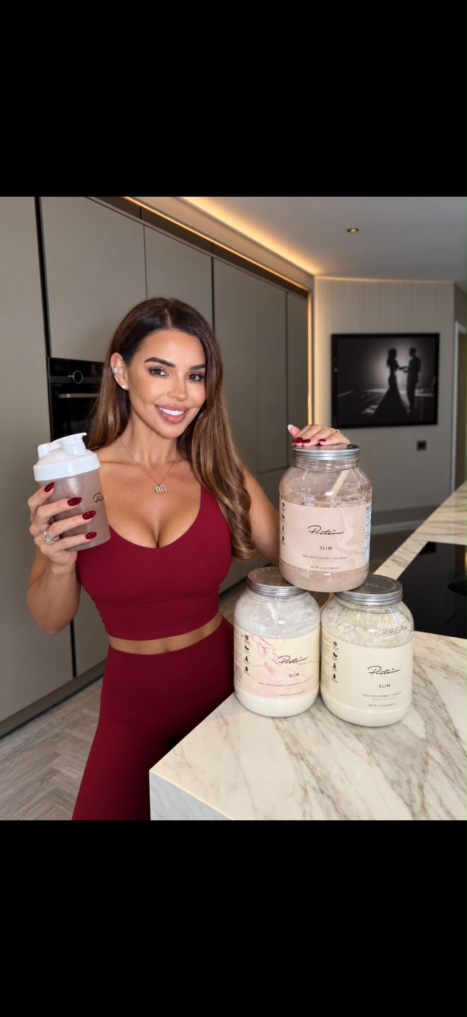 Charlotte Crosby Facebook ad: SLIM Meal Replacement from Protein.com