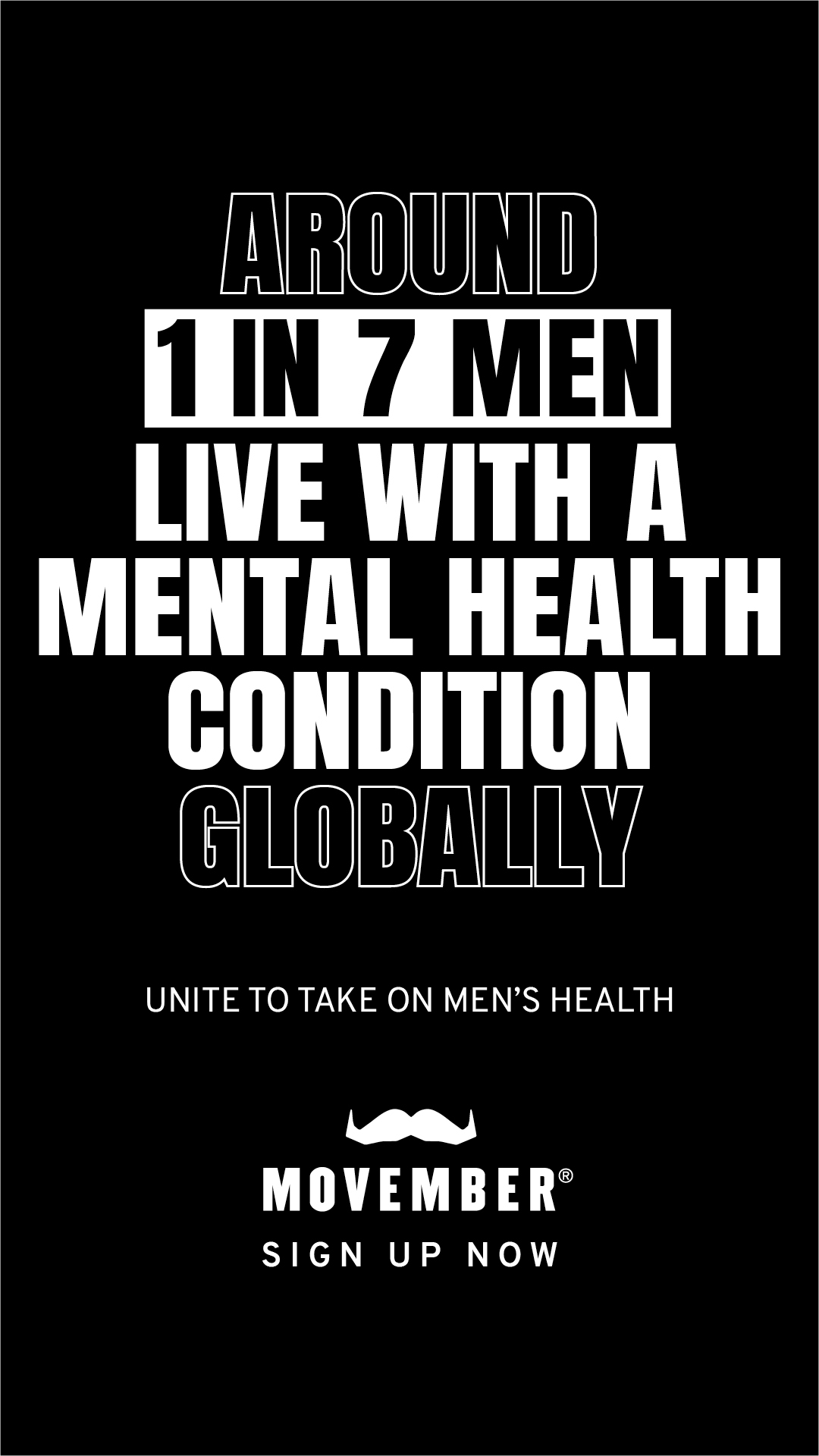 Movember Australia Facebook ad: Make a Growmitment. Change men’s health.
