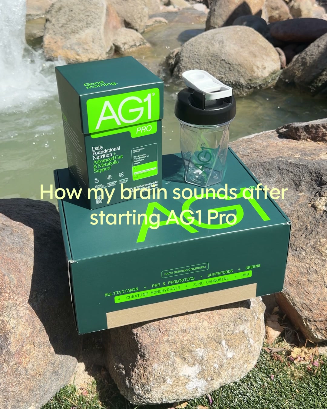 AG1 by Athletic Greens Facebook ad: Sold out after launch. It's back (for now).