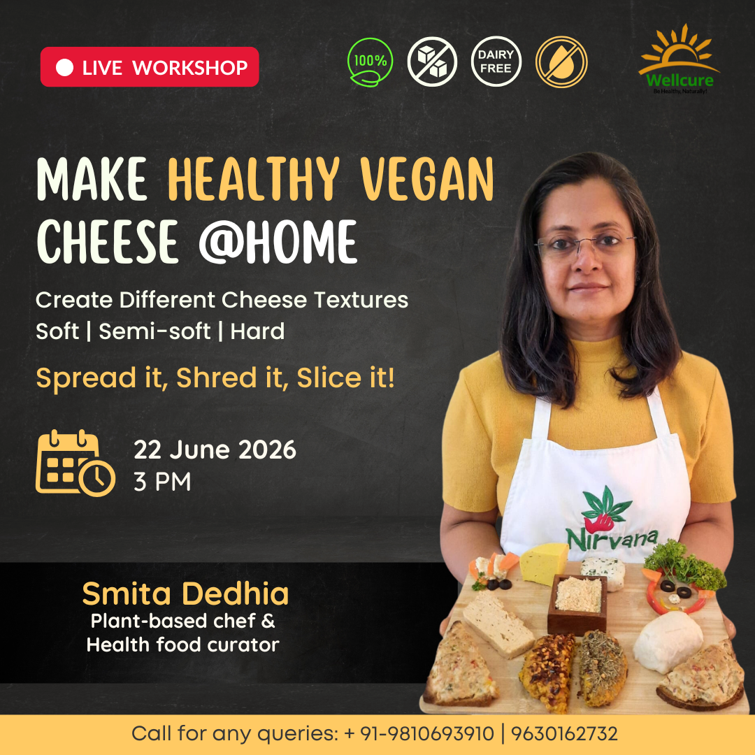 Wellcure Facebook ad: Vegan Cheese Making Workshop, LIVE