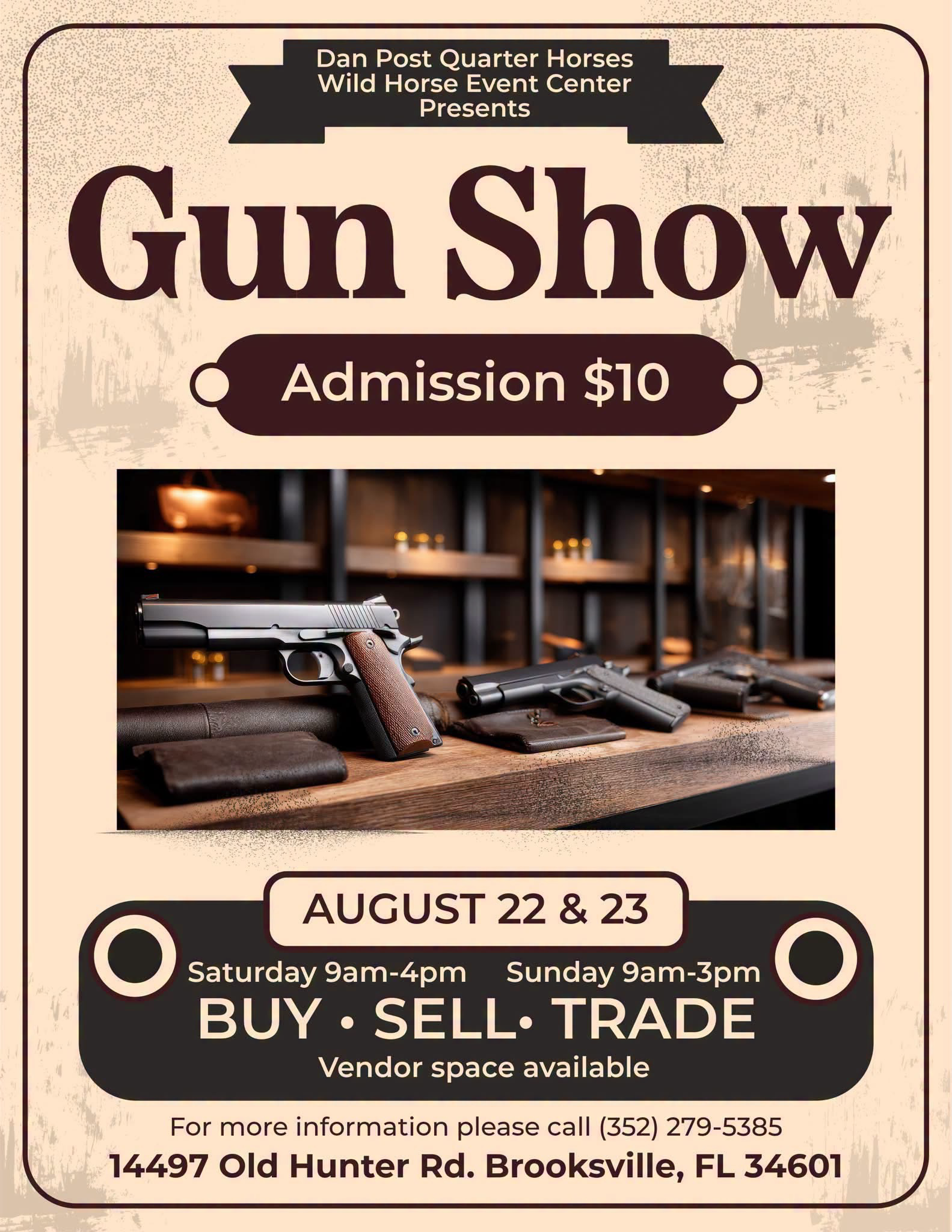 Dan Post Quarter Horses Monthly Auction Facebook ad: August Show!