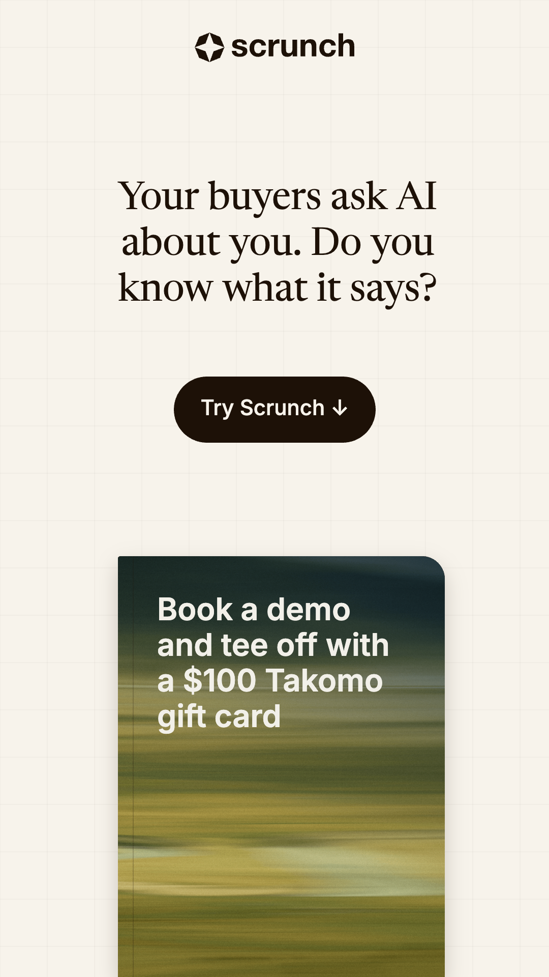 Scrunch AI Facebook ad: See your AI search visibility