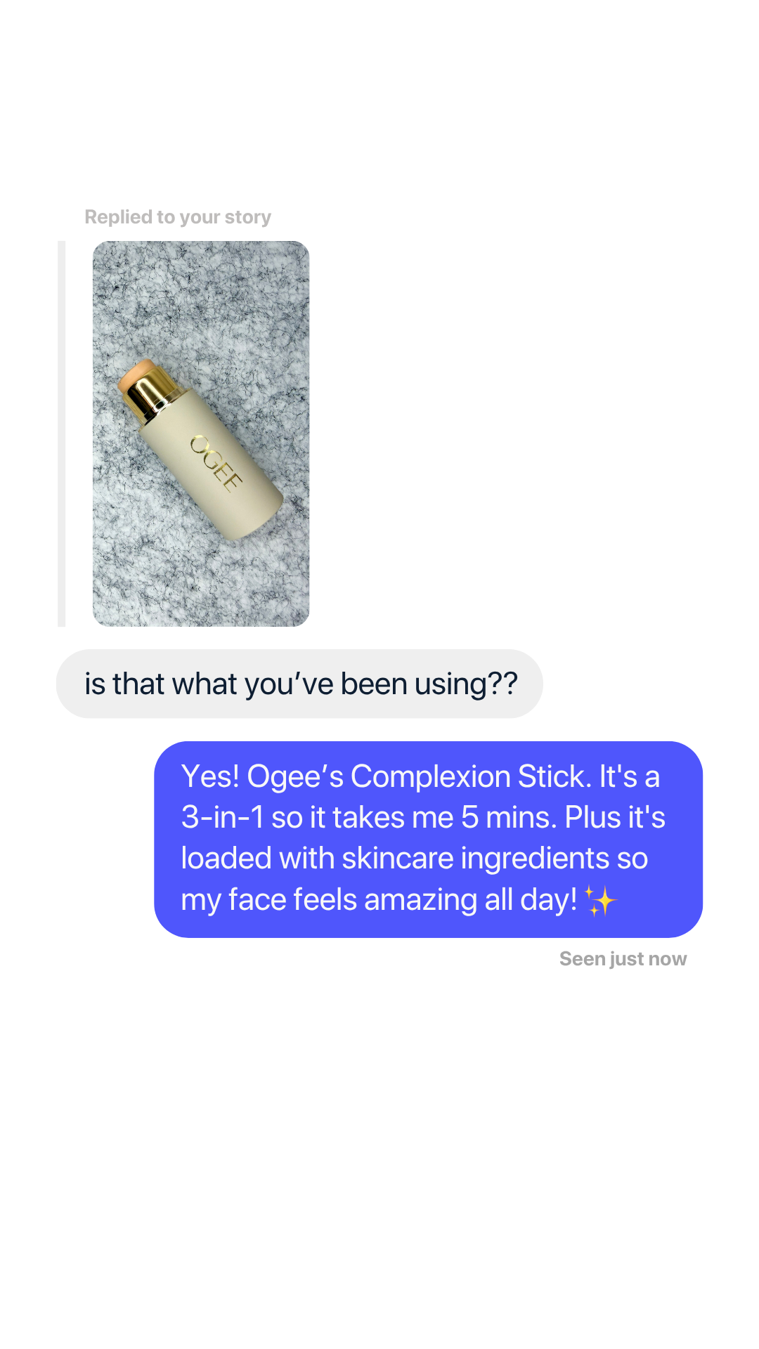 OGEE Facebook ad