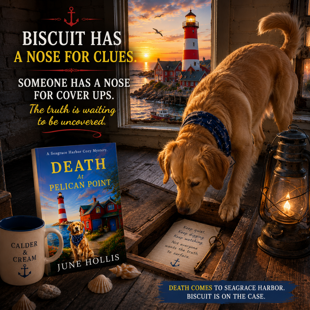 June Hollis Cozy Mystery Facebook ad